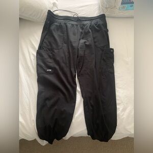 Black greys anatomy scrub pants